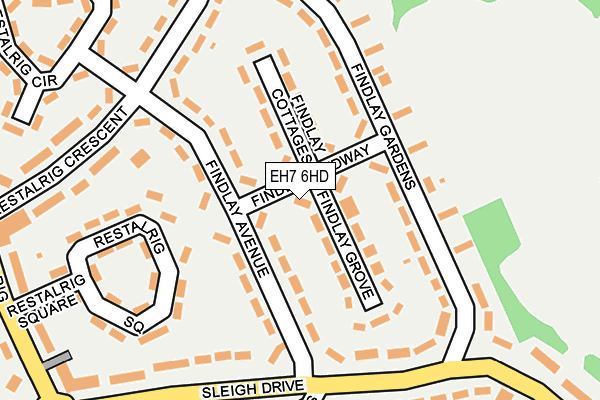 EH7 6HD map - OS OpenMap – Local (Ordnance Survey) EH7 6HD map - OS OpenMap – Local (Ordnance Survey)
