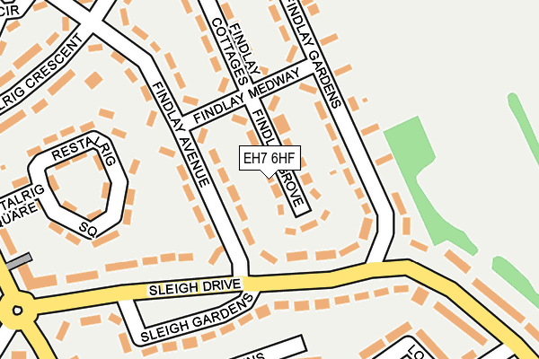 EH7 6HF map - OS OpenMap – Local (Ordnance Survey) EH7 6HF map - OS OpenMap – Local (Ordnance Survey)
