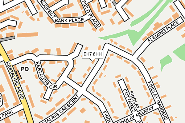 EH7 6HH map - OS OpenMap – Local (Ordnance Survey) EH7 6HH map - OS OpenMap – Local (Ordnance Survey)