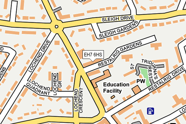 EH7 6HS map - OS OpenMap – Local (Ordnance Survey) EH7 6HS map - OS OpenMap – Local (Ordnance Survey)