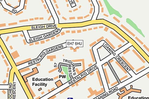 EH7 6HU map - OS OpenMap – Local (Ordnance Survey) EH7 6HU map - OS OpenMap – Local (Ordnance Survey)