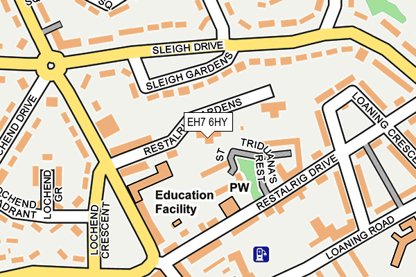EH7 6HY map - OS OpenMap – Local (Ordnance Survey) EH7 6HY map - OS OpenMap – Local (Ordnance Survey)