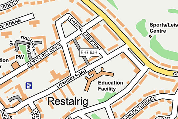 EH7 6JH map - OS OpenMap – Local (Ordnance Survey) EH7 6JH map - OS OpenMap – Local (Ordnance Survey)