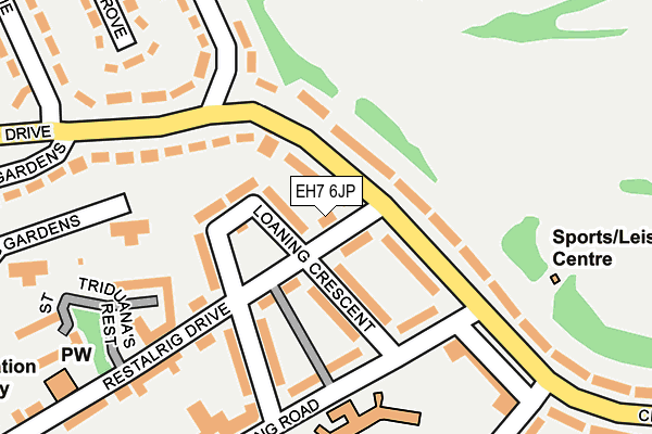 EH7 6JP map - OS OpenMap – Local (Ordnance Survey) EH7 6JP map - OS OpenMap – Local (Ordnance Survey)