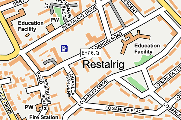 EH7 6JQ map - OS OpenMap – Local (Ordnance Survey) EH7 6JQ map - OS OpenMap – Local (Ordnance Survey)