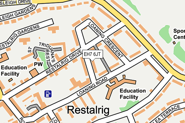 EH7 6JT map - OS OpenMap – Local (Ordnance Survey) EH7 6JT map - OS OpenMap – Local (Ordnance Survey)