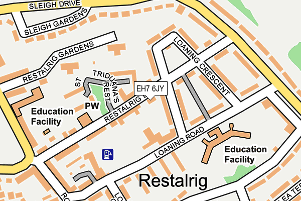 EH7 6JY map - OS OpenMap – Local (Ordnance Survey) EH7 6JY map - OS OpenMap – Local (Ordnance Survey)