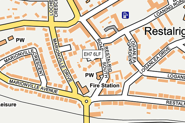 EH7 6LF map - OS OpenMap – Local (Ordnance Survey) EH7 6LF map - OS OpenMap – Local (Ordnance Survey)