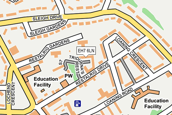 EH7 6LN map - OS OpenMap – Local (Ordnance Survey) EH7 6LN map - OS OpenMap – Local (Ordnance Survey)