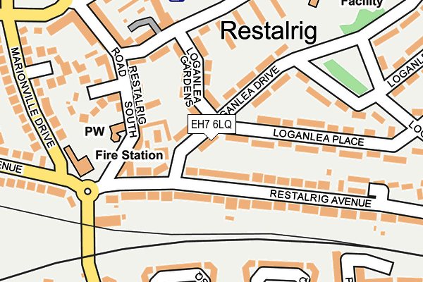 EH7 6LQ map - OS OpenMap – Local (Ordnance Survey) EH7 6LQ map - OS OpenMap – Local (Ordnance Survey)