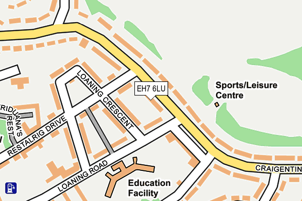 EH7 6LU map - OS OpenMap – Local (Ordnance Survey) EH7 6LU map - OS OpenMap – Local (Ordnance Survey)