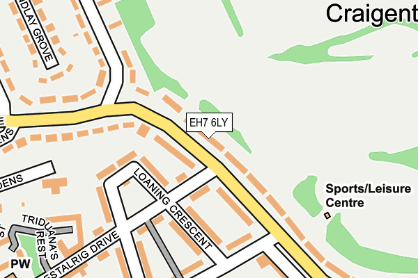 EH7 6LY map - OS OpenMap – Local (Ordnance Survey) EH7 6LY map - OS OpenMap – Local (Ordnance Survey)