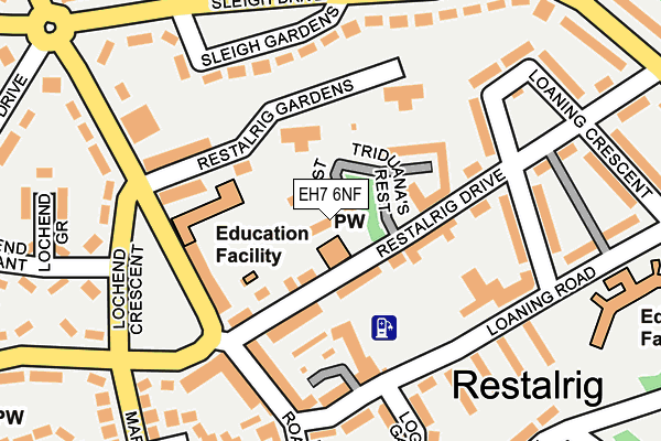 EH7 6NF map - OS OpenMap – Local (Ordnance Survey) EH7 6NF map - OS OpenMap – Local (Ordnance Survey)
