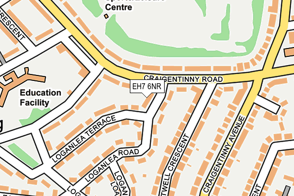EH7 6NR map - OS OpenMap – Local (Ordnance Survey) EH7 6NR map - OS OpenMap – Local (Ordnance Survey)