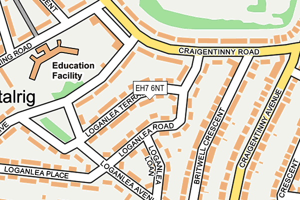 EH7 6NT map - OS OpenMap – Local (Ordnance Survey) EH7 6NT map - OS OpenMap – Local (Ordnance Survey)
