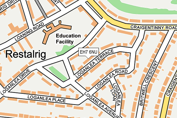 EH7 6NU map - OS OpenMap – Local (Ordnance Survey) EH7 6NU map - OS OpenMap – Local (Ordnance Survey)