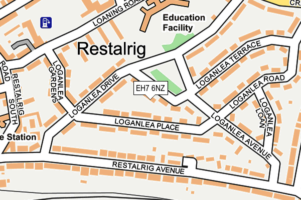 EH7 6NZ map - OS OpenMap – Local (Ordnance Survey) EH7 6NZ map - OS OpenMap – Local (Ordnance Survey)