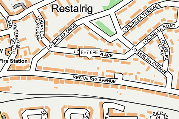 EH7 6PE map - OS OpenMap – Local (Ordnance Survey) EH7 6PE map - OS OpenMap – Local (Ordnance Survey)