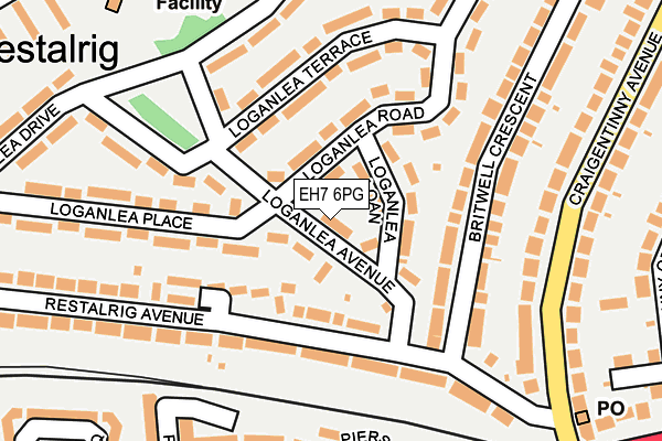 EH7 6PG map - OS OpenMap – Local (Ordnance Survey) EH7 6PG map - OS OpenMap – Local (Ordnance Survey)