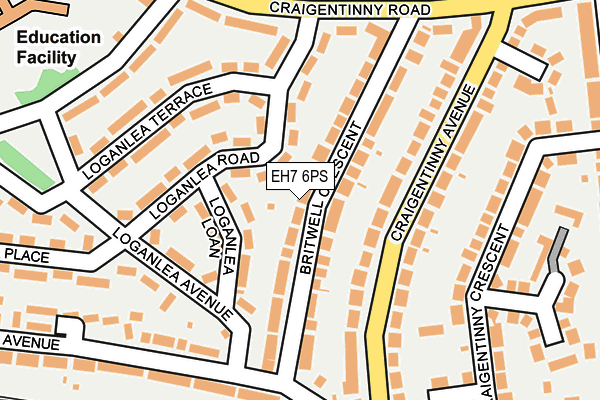 EH7 6PS map - OS OpenMap – Local (Ordnance Survey) EH7 6PS map - OS OpenMap – Local (Ordnance Survey)