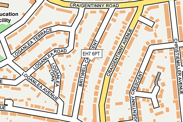 EH7 6PT map - OS OpenMap – Local (Ordnance Survey) EH7 6PT map - OS OpenMap – Local (Ordnance Survey)