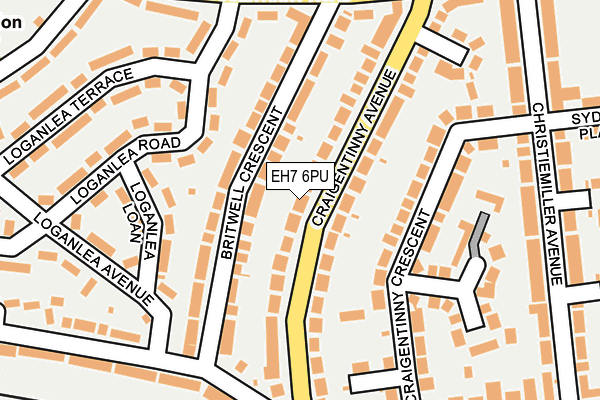 EH7 6PU map - OS OpenMap – Local (Ordnance Survey) EH7 6PU map - OS OpenMap – Local (Ordnance Survey)