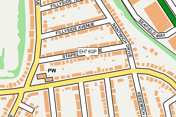 EH7 6QP map - OS OpenMap – Local (Ordnance Survey) EH7 6QP map - OS OpenMap – Local (Ordnance Survey)