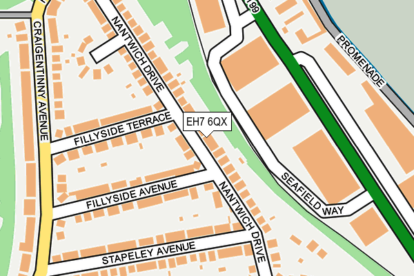 EH7 6QX map - OS OpenMap – Local (Ordnance Survey) EH7 6QX map - OS OpenMap – Local (Ordnance Survey)