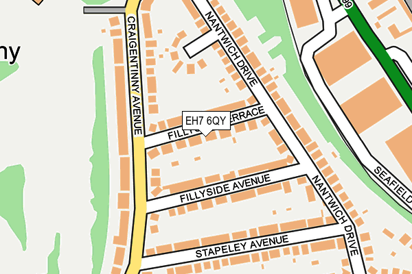 EH7 6QY map - OS OpenMap – Local (Ordnance Survey) EH7 6QY map - OS OpenMap – Local (Ordnance Survey)