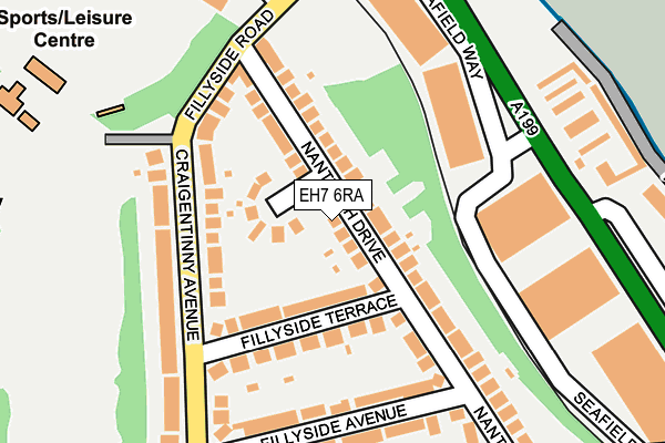 EH7 6RA map - OS OpenMap – Local (Ordnance Survey) EH7 6RA map - OS OpenMap – Local (Ordnance Survey)