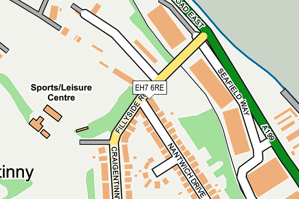 EH7 6RE map - OS OpenMap – Local (Ordnance Survey) EH7 6RE map - OS OpenMap – Local (Ordnance Survey)