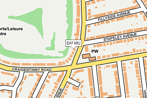 EH7 6RJ map - OS OpenMap – Local (Ordnance Survey) EH7 6RJ map - OS OpenMap – Local (Ordnance Survey)