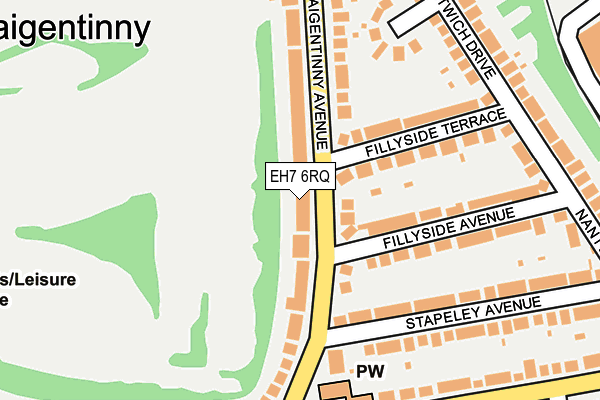 EH7 6RQ map - OS OpenMap – Local (Ordnance Survey) EH7 6RQ map - OS OpenMap – Local (Ordnance Survey)