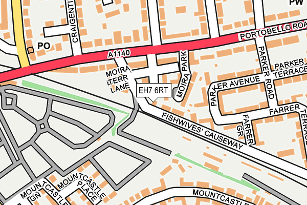 EH7 6RT map - OS OpenMap – Local (Ordnance Survey) EH7 6RT map - OS OpenMap – Local (Ordnance Survey)