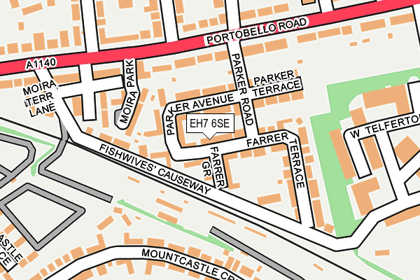 EH7 6SE map - OS OpenMap – Local (Ordnance Survey) EH7 6SE map - OS OpenMap – Local (Ordnance Survey)