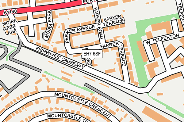 EH7 6SF map - OS OpenMap – Local (Ordnance Survey) EH7 6SF map - OS OpenMap – Local (Ordnance Survey)