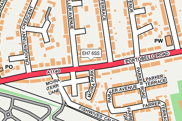 EH7 6SS map - OS OpenMap – Local (Ordnance Survey) EH7 6SS map - OS OpenMap – Local (Ordnance Survey)