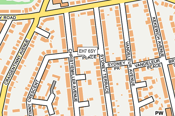 EH7 6SY map - OS OpenMap – Local (Ordnance Survey) EH7 6SY map - OS OpenMap – Local (Ordnance Survey)