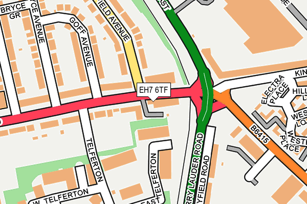 EH7 6TF map - OS OpenMap – Local (Ordnance Survey) EH7 6TF map - OS OpenMap – Local (Ordnance Survey)