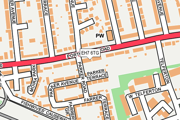 EH7 6TG map - OS OpenMap – Local (Ordnance Survey) EH7 6TG map - OS OpenMap – Local (Ordnance Survey)