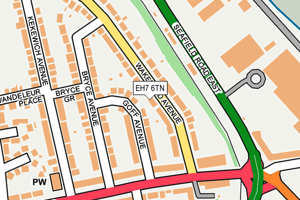 EH7 6TN map - OS OpenMap – Local (Ordnance Survey) EH7 6TN map - OS OpenMap – Local (Ordnance Survey)