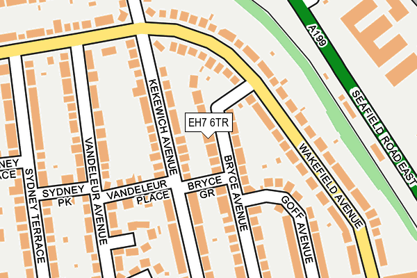 EH7 6TR map - OS OpenMap – Local (Ordnance Survey) EH7 6TR map - OS OpenMap – Local (Ordnance Survey)