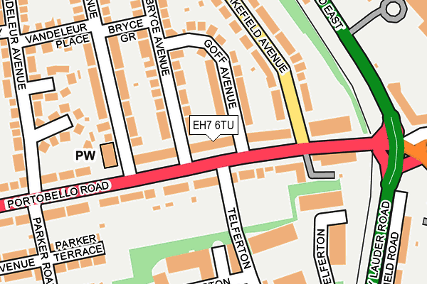 EH7 6TU map - OS OpenMap – Local (Ordnance Survey) EH7 6TU map - OS OpenMap – Local (Ordnance Survey)