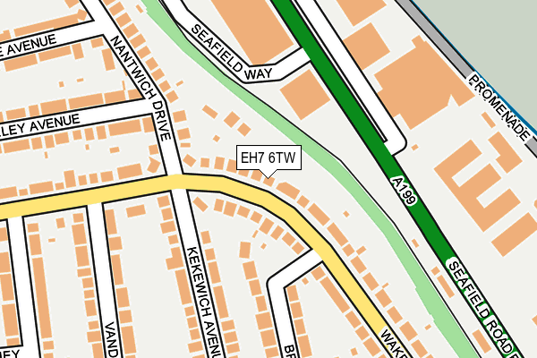 EH7 6TW map - OS OpenMap – Local (Ordnance Survey) EH7 6TW map - OS OpenMap – Local (Ordnance Survey)