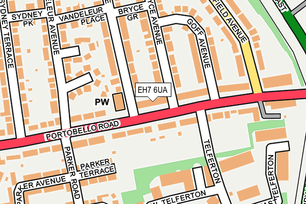 EH7 6UA map - OS OpenMap – Local (Ordnance Survey) EH7 6UA map - OS OpenMap – Local (Ordnance Survey)