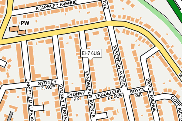 EH7 6UG map - OS OpenMap – Local (Ordnance Survey) EH7 6UG map - OS OpenMap – Local (Ordnance Survey)