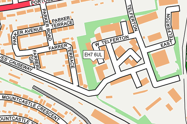 EH7 6UL map - OS OpenMap – Local (Ordnance Survey) EH7 6UL map - OS OpenMap – Local (Ordnance Survey)