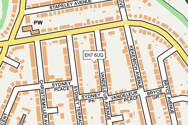 EH7 6UQ map - OS OpenMap – Local (Ordnance Survey) EH7 6UQ map - OS OpenMap – Local (Ordnance Survey)