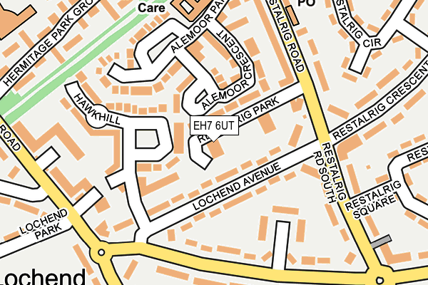EH7 6UT map - OS OpenMap – Local (Ordnance Survey) EH7 6UT map - OS OpenMap – Local (Ordnance Survey)