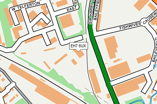 EH7 6UX map - OS OpenMap – Local (Ordnance Survey) EH7 6UX map - OS OpenMap – Local (Ordnance Survey)